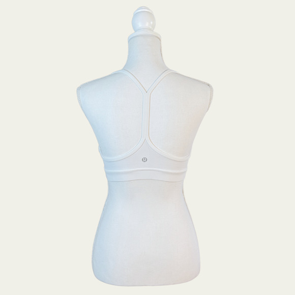 2 Lululemon Wunder Train Sports Bras size 8 Strappy Back Yoga Racer Padded Run - Picture 9 of 10